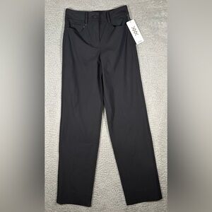 NWT Rhone Commuter Women's The Straight Leg Pant in Black Sz 0! $148